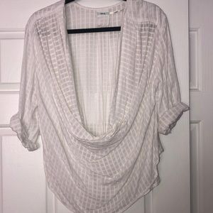 Kimichi Blue Checkered Linen Top